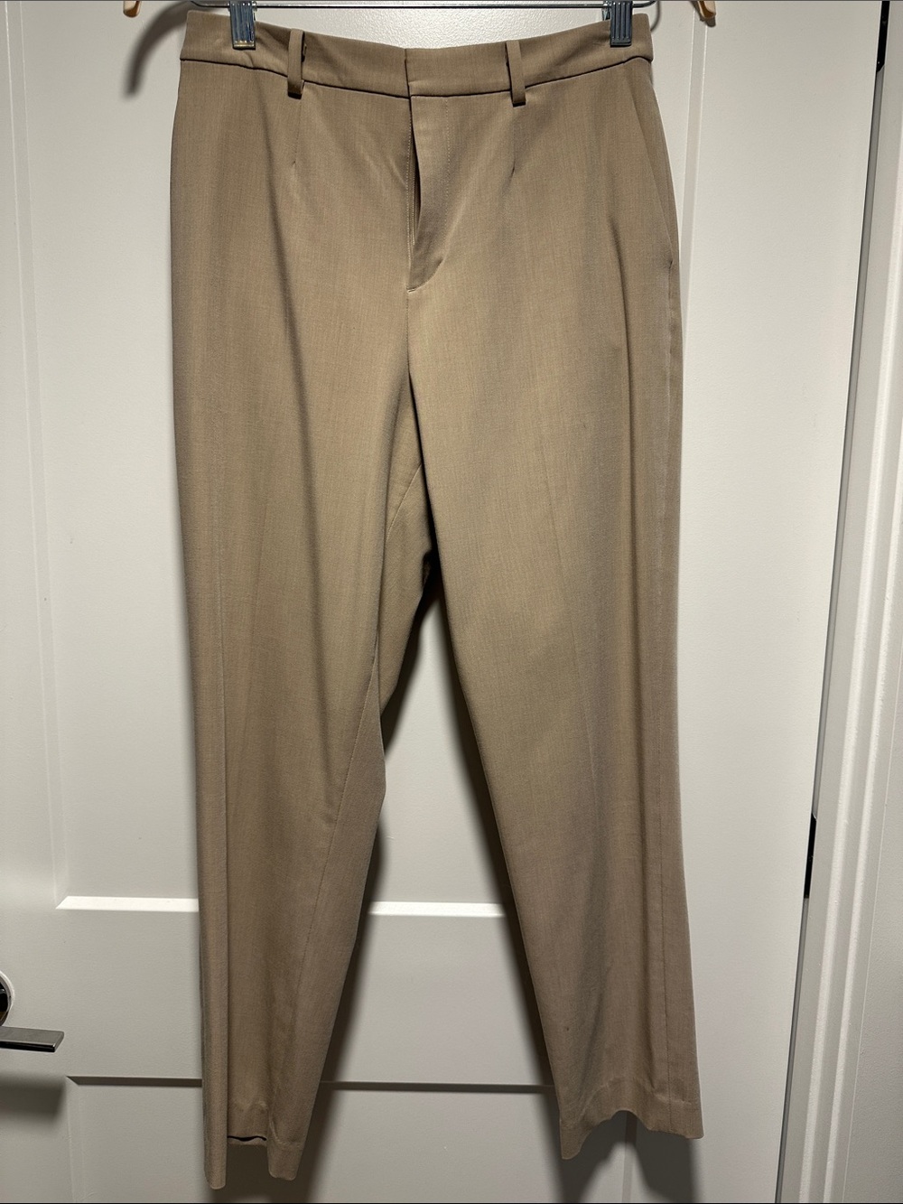 Uniqlo Khaki Straight-Leg Women's Trousers